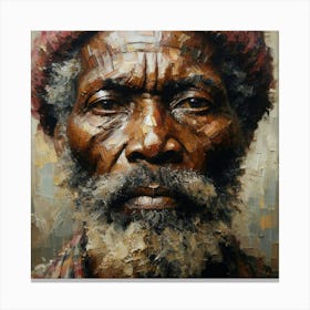 Portrait Of An Old Man Canvas Print