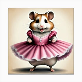 Ballerina Hamster 2 Canvas Print