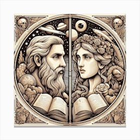 Aphrodite And Jupiter 3 Canvas Print