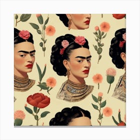 Default Default Vintage Frida Kahlo For Defferent Seasons Aest 3 Canvas Print