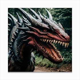 Dragon In The Woods Canvas Print