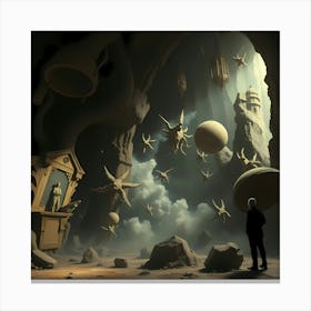 Man In A Cave 1 Canvas Print