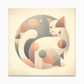 Abstract Cat Canvas Print