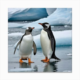 Antarctic Penguins 1 Canvas Print