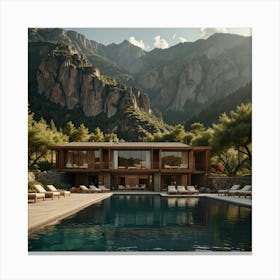 House In The Mountains 8 Canvas Print