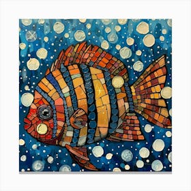 Mosaic Fish 4 Canvas Print