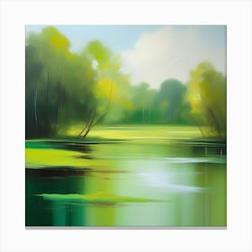 'Green Lake' Canvas Print