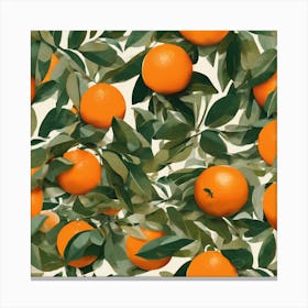 Oranges On A Tree 2 Canvas Print