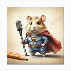 Super Hamster 4 Canvas Print