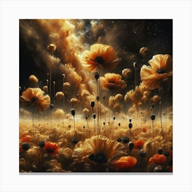 Field Of Poppies Canvas Print