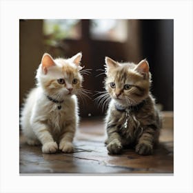 Two Kittens Canvas Print
