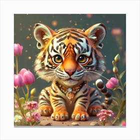 Cute Tiger Canvas Print