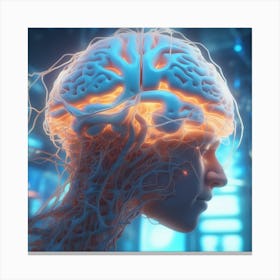 Brain Of A Woman 1 Canvas Print