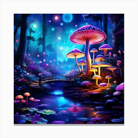 Mushroom Forest Canvas Print