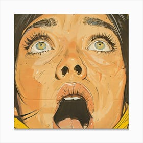 Girl In Yellow Canvas Print