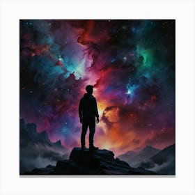 Nebula And Starry Sky Canvas Print