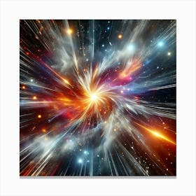 Space Burst 1 Canvas Print