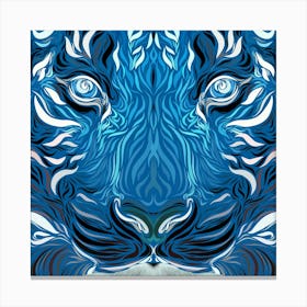 Blue Tiger Canvas Print