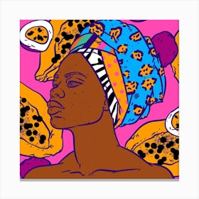 African Inspiration Square Canvas Print
