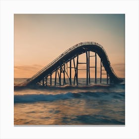 Sunset At The Beach Canvas Print