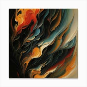 Flames Of Fire Canvas Print