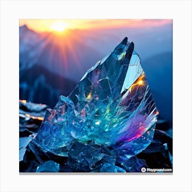 Rainbow Crystal Canvas Print