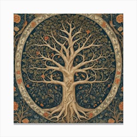 Tree Of Life william morris Style 1 Canvas Print