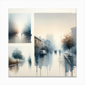 Rainy Morning Canvas Print