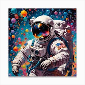 Astronaut In Space 1 Canvas Print