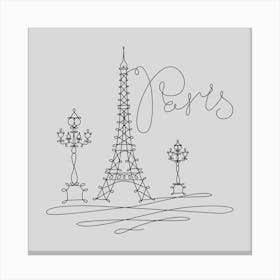 Paris Eiffel Tower 4 Canvas Print