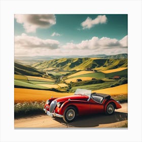 Classic Car In The Countryside 1 Canvas Print