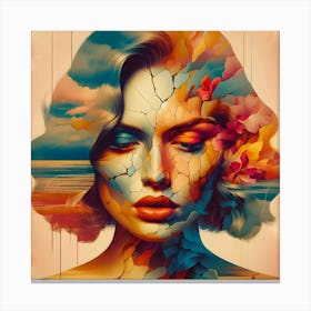 Abstract Woman Painting 5 Canvas Print