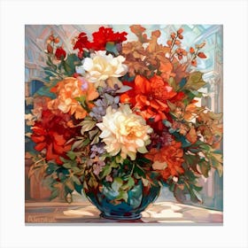 Vase Of Flowers Canvas Print