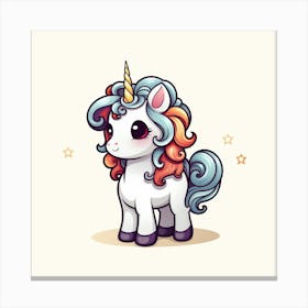 Cute Unicorn 427 Canvas Print