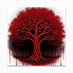 Tree Of Blood Canvas Print