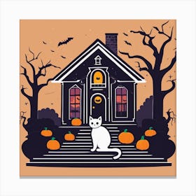 Halloween House 19 Canvas Print