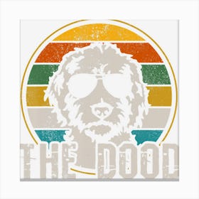 Goldendoodle The Dood Vintage Retro Dog Canvas Print