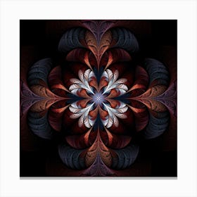 Fractal Flower Fantasy Floral Canvas Print