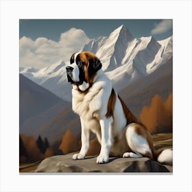 St. Bernard 1 Canvas Print