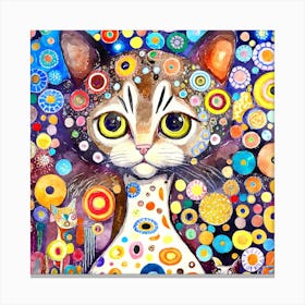 Kaleidoscope Cat Canvas Print