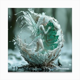 Fairy In The Egg Canvas Print