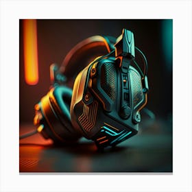 Headphones Canvas Print