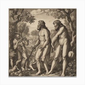 Adam And Enoch Canvas Print