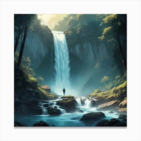 Whispers of the Waterfall Canvas Print