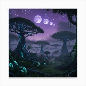 Alien Landscape Canvas Print