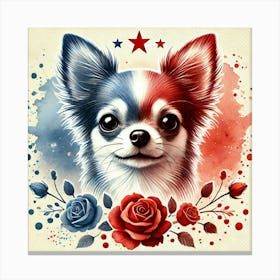 Watercolor Chihuahua 2 Canvas Print