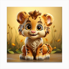 Lion Cub 22 Canvas Print