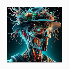 Man In Hat 1 Canvas Print