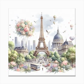 Eiffel Tower Canvas Print