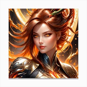 Dragon Girl vb Canvas Print